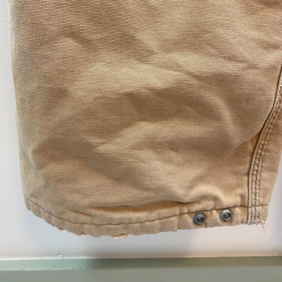 Carhartt Overalls Size L Duck Bib Quilted Double Knee Workwear 14806 USA Vintage - Picture 11 of 16